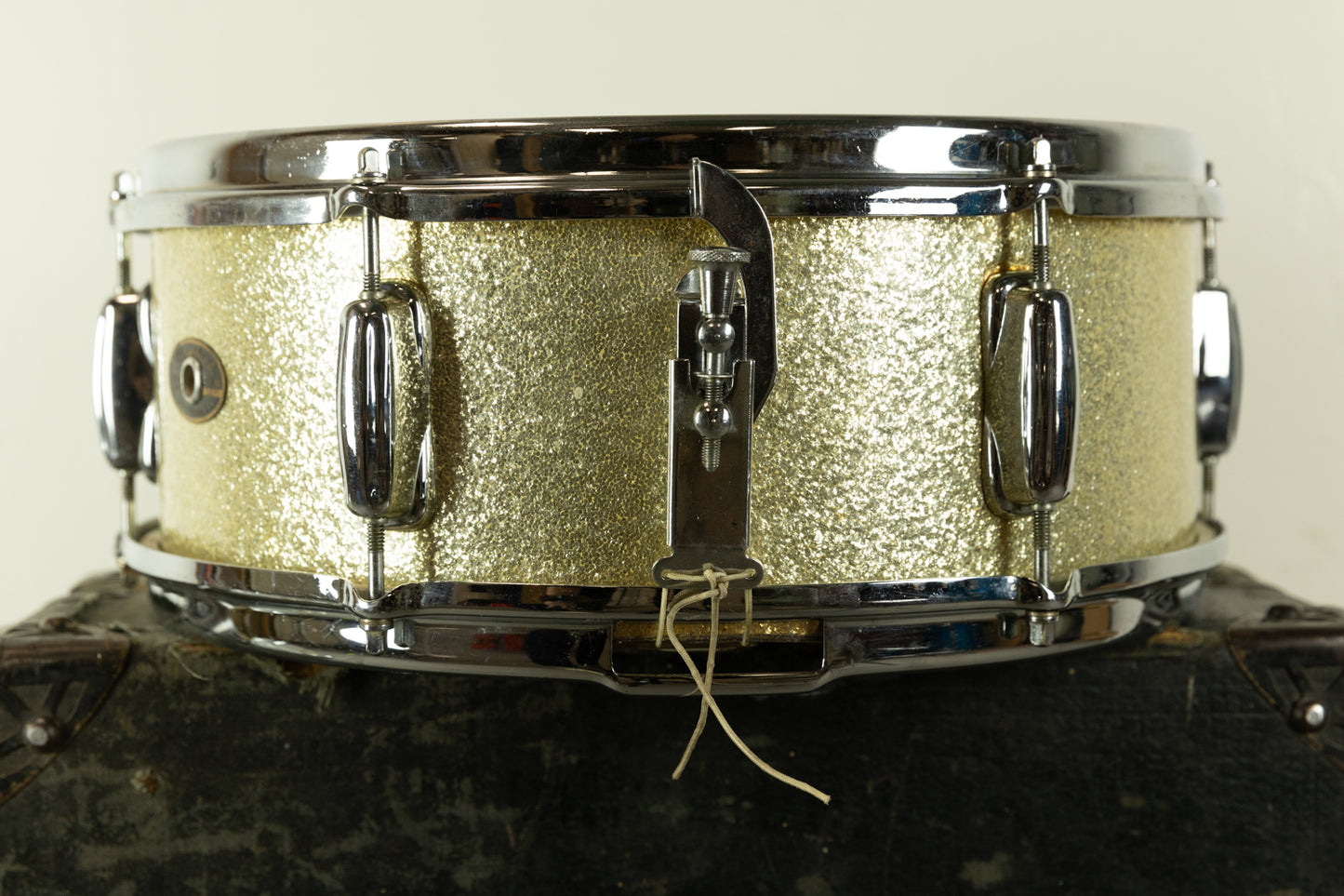 1964 Slingerland 5x14 Silver Sparkle Pearl Deluxe Student Model Snare Drum