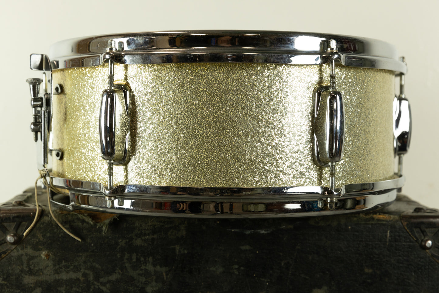 1964 Slingerland 5x14 Silver Sparkle Pearl Deluxe Student Model Snare Drum