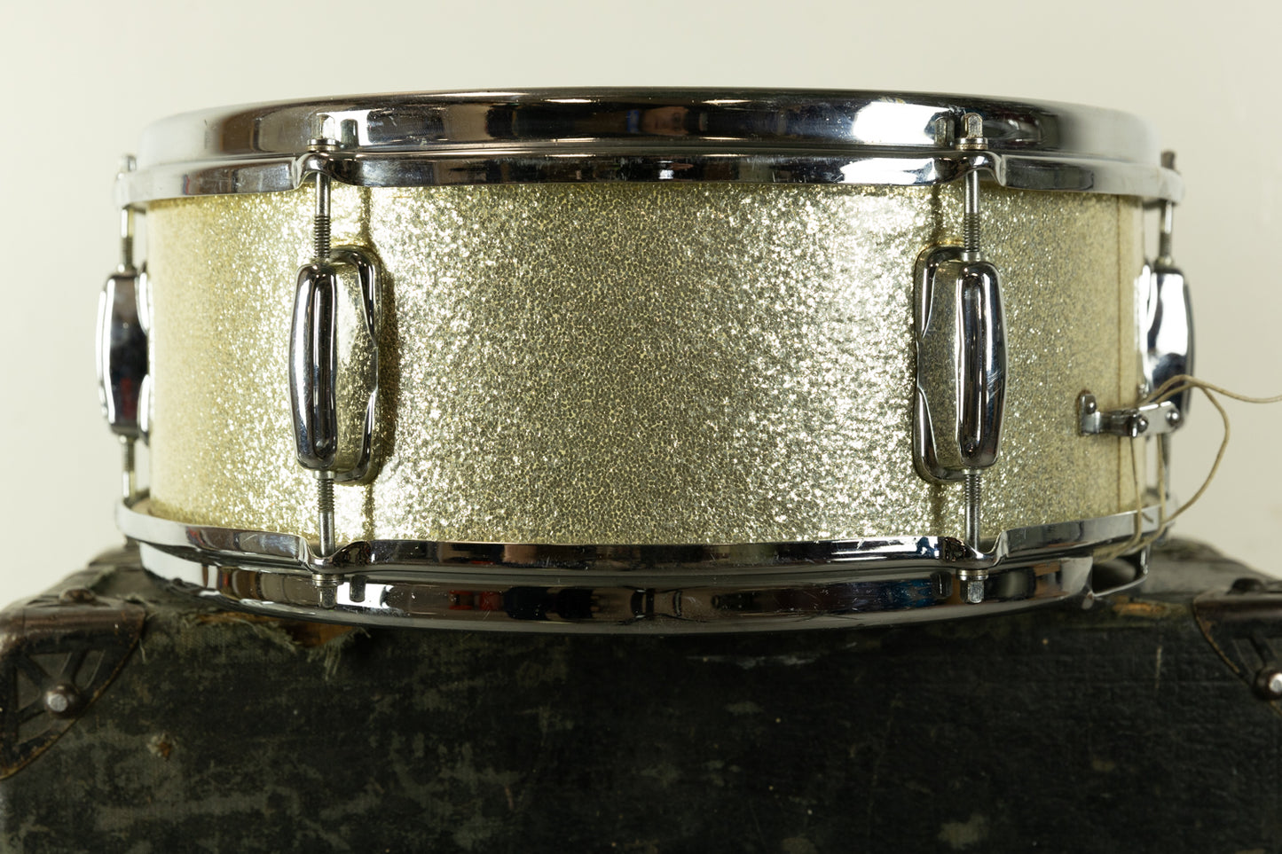 1964 Slingerland 5x14 Silver Sparkle Pearl Deluxe Student Model Snare Drum