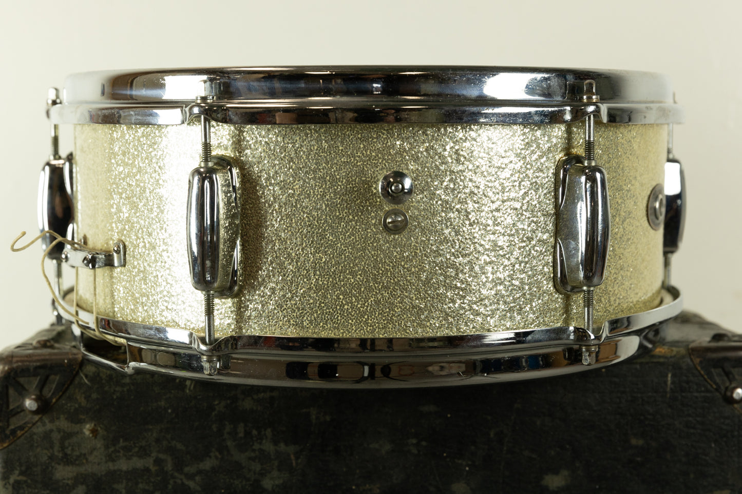 1964 Slingerland 5x14 Silver Sparkle Pearl Deluxe Student Model Snare Drum