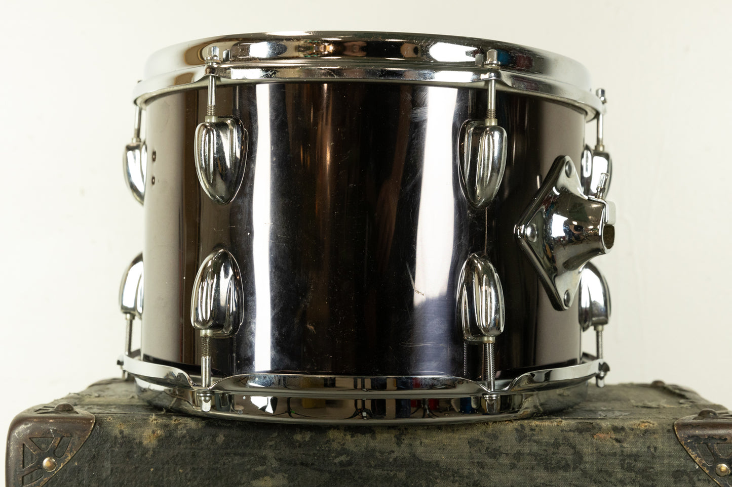 1970s Slingerland 8x12 Black Chrome Tom