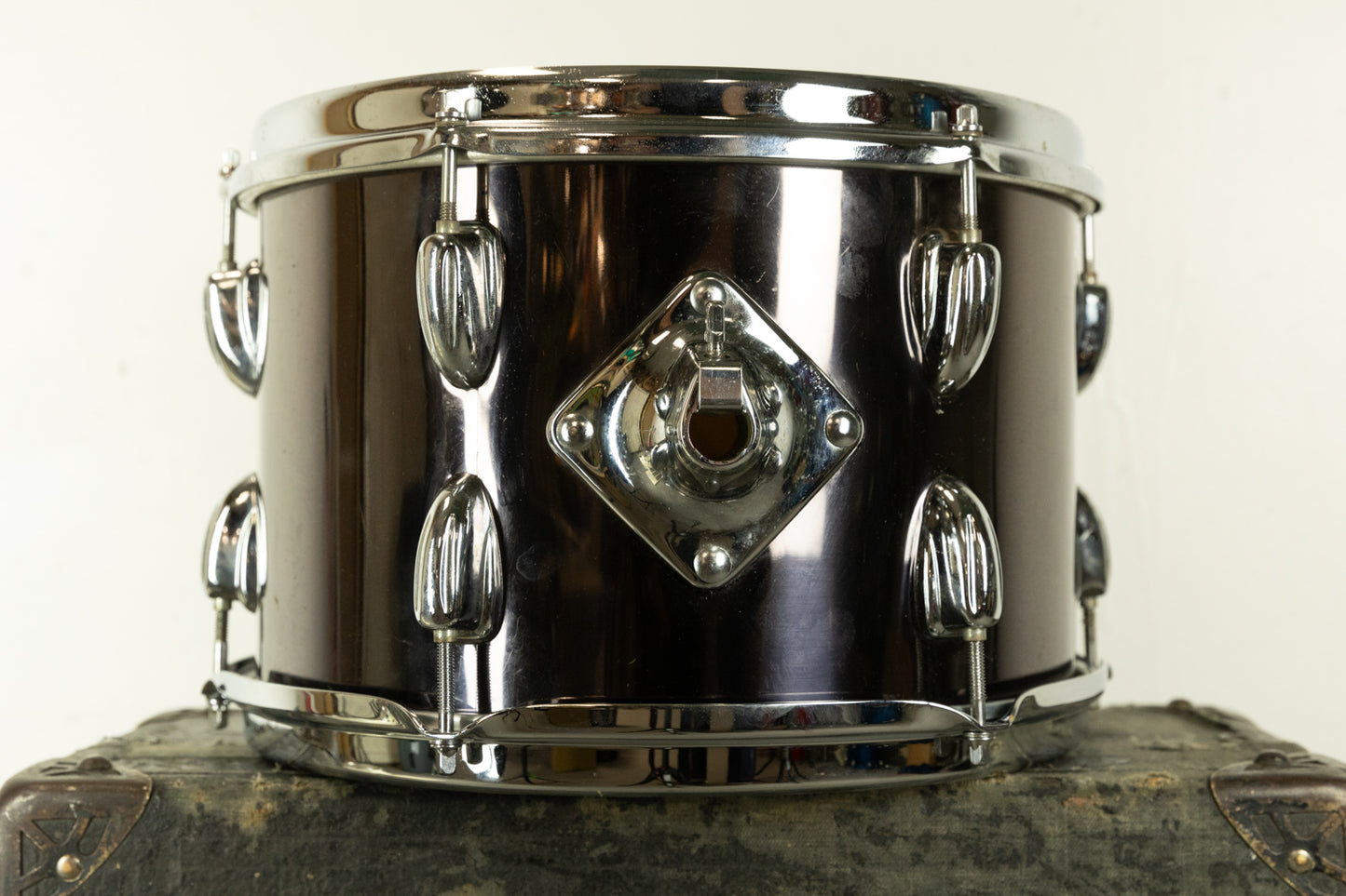 1970s Slingerland 8x12 Black Chrome Tom