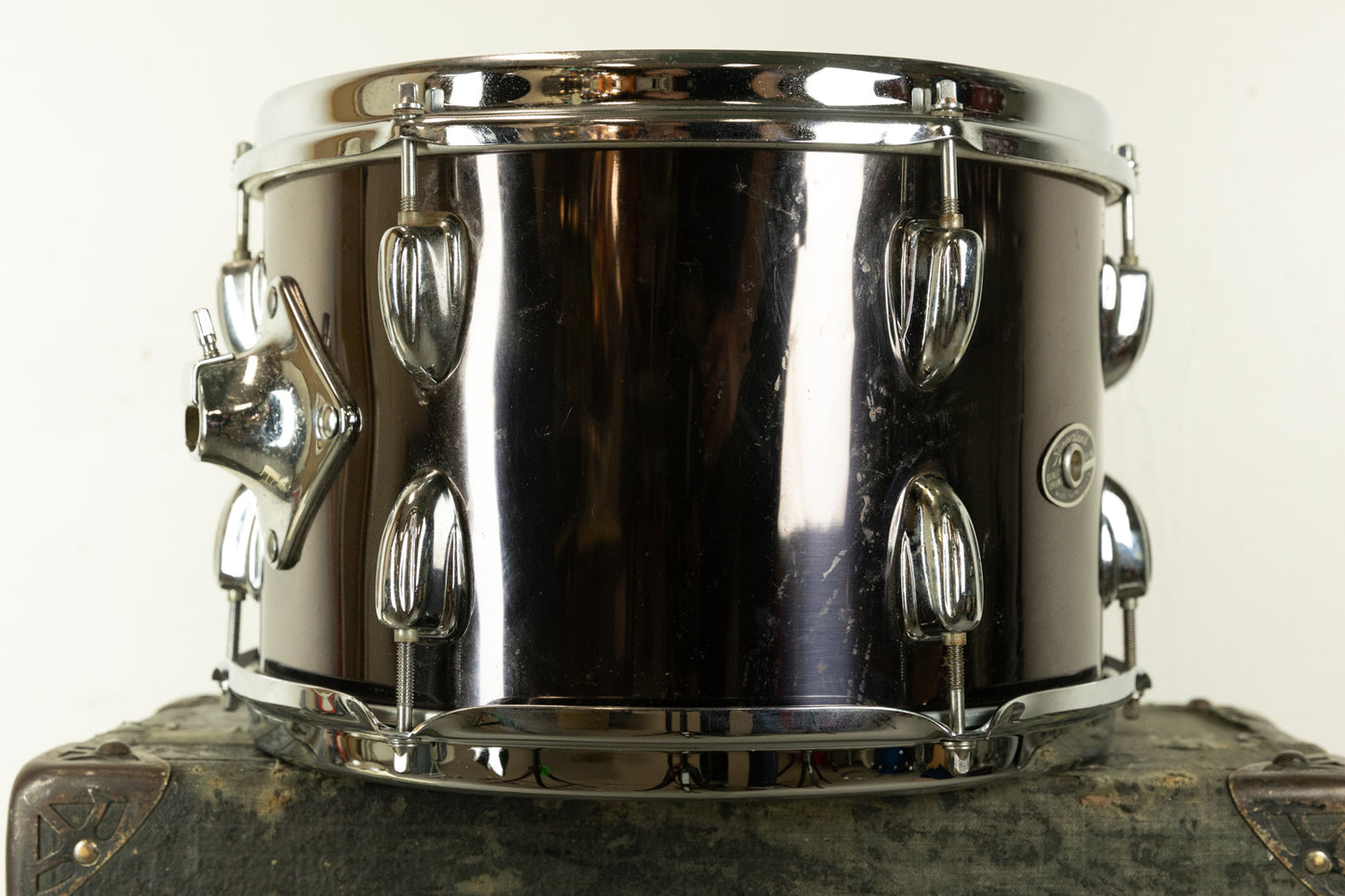 1970s Slingerland 8x12 Black Chrome Tom