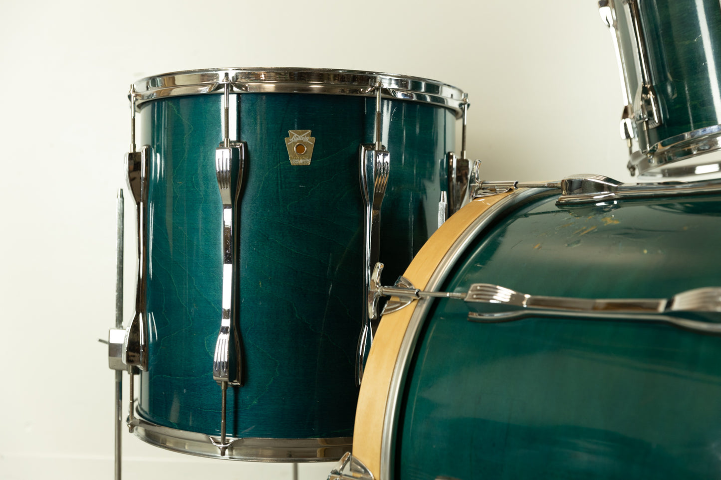 1990s Ludwig "Classic" Emerald Shadow Drum Set