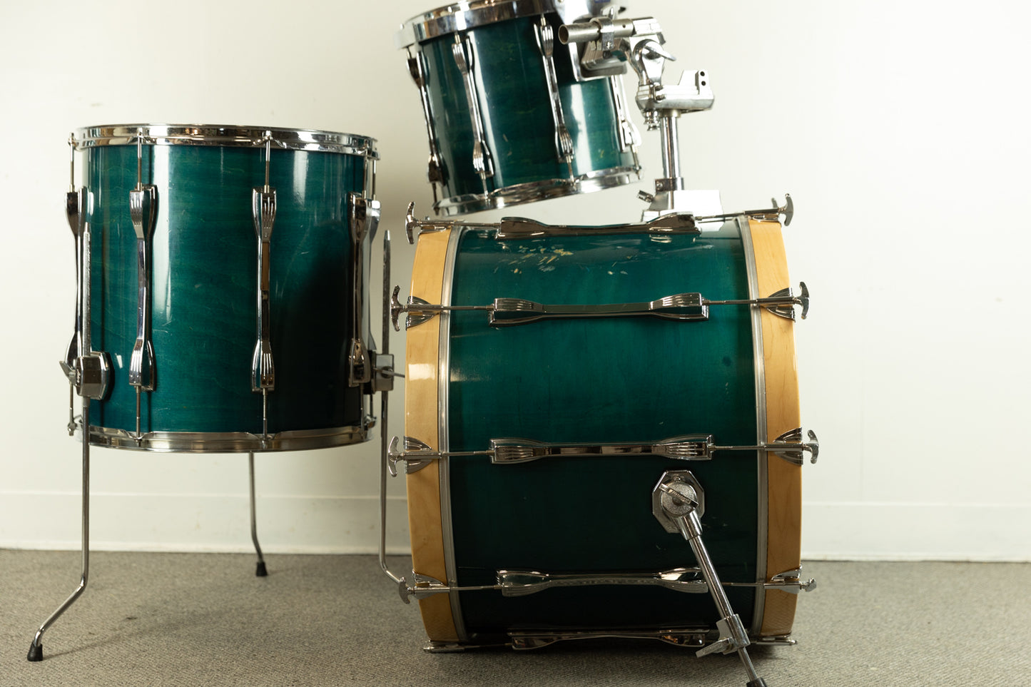 1990s Ludwig "Classic" Emerald Shadow Drum Set