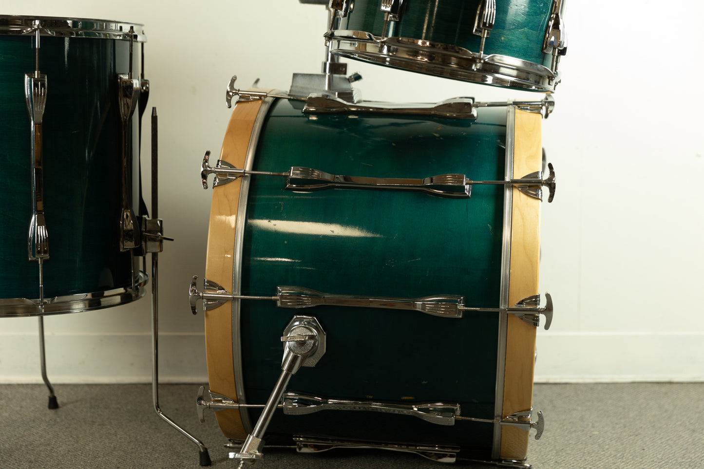 1990s Ludwig "Classic" Emerald Shadow Drum Set