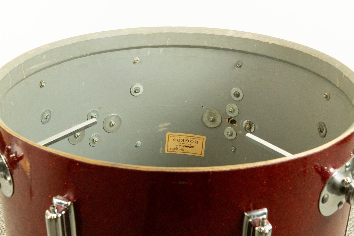 1960s Rogers Headliner Sparkling Red Pearl Drum Set