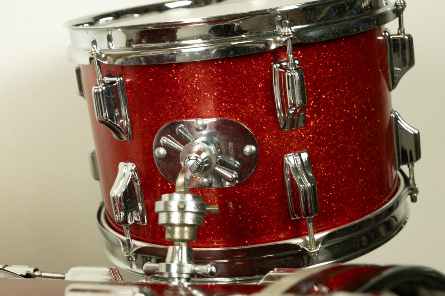 1960s Rogers Headliner Sparkling Red Pearl Drum Set