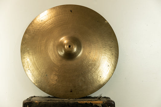 1940s Zildjian A 22" Trans Stamp Type I Sizzle Ride Cymbal 2774g