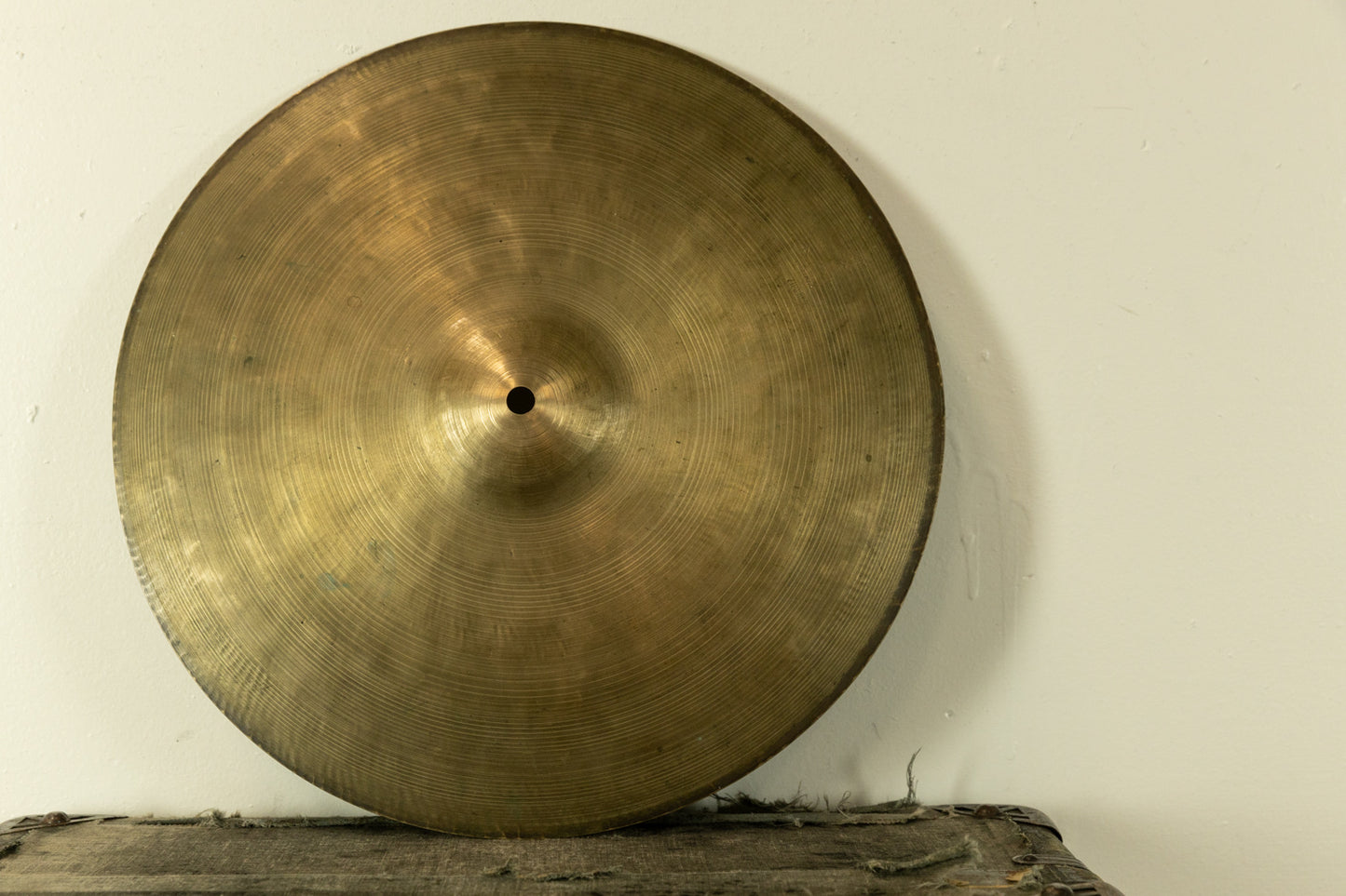 1940s 1950s Zildjian K Istanbul 14" Old Stamp IIb Hi Hat Cymbal 721g