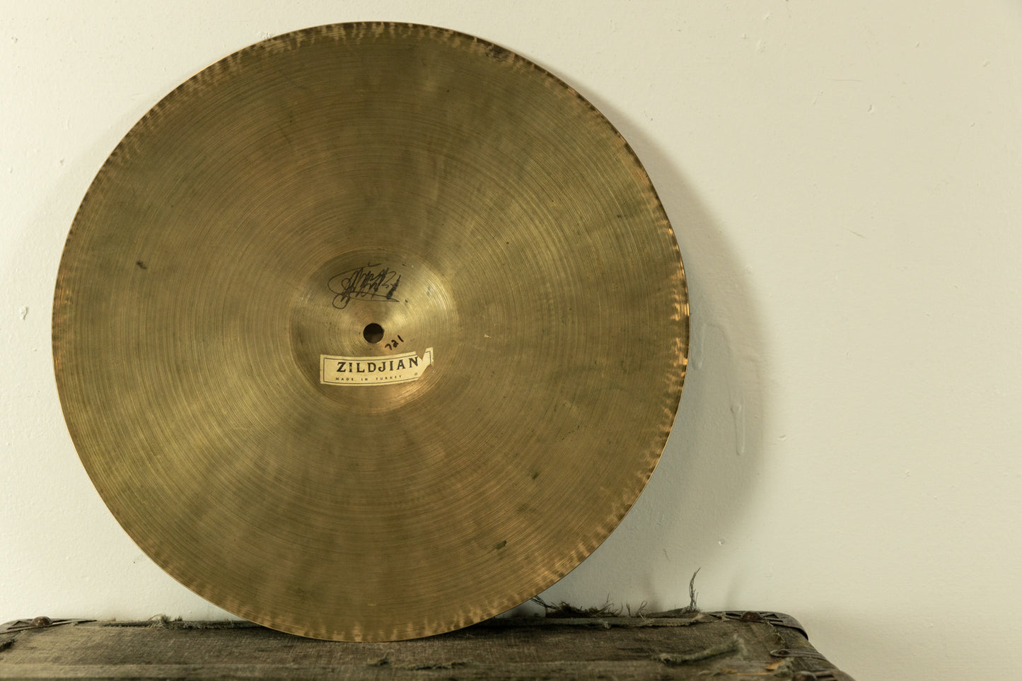 1940s 1950s Zildjian K Istanbul 14" Old Stamp IIb Hi Hat Cymbal 721g