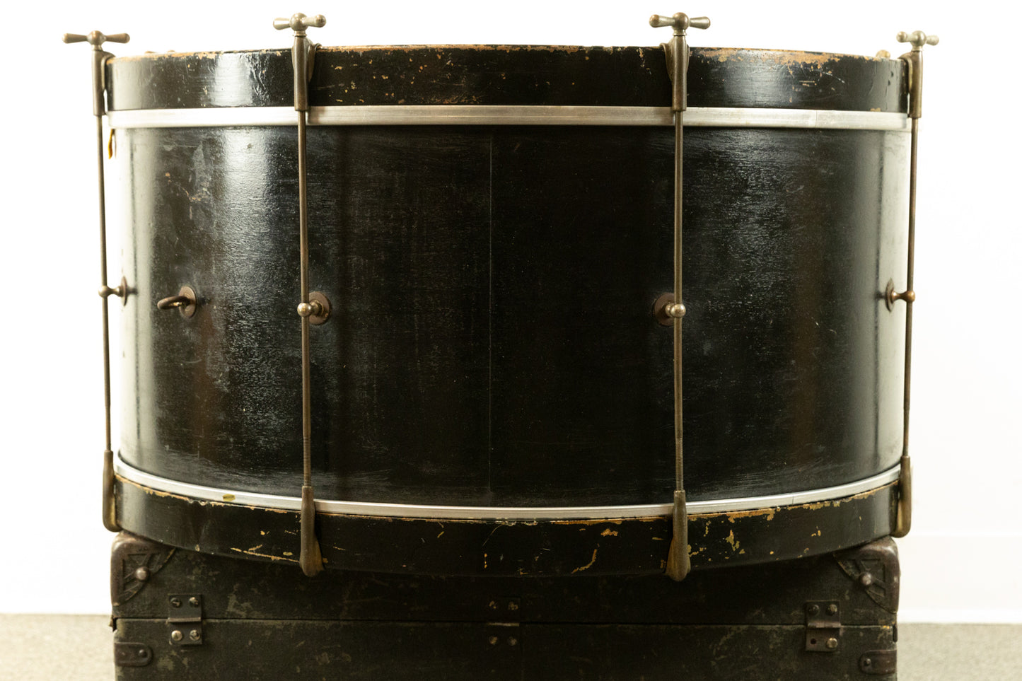 1930s Ludwig & Ludwig 14x26 Black Lacquer Bass Drum