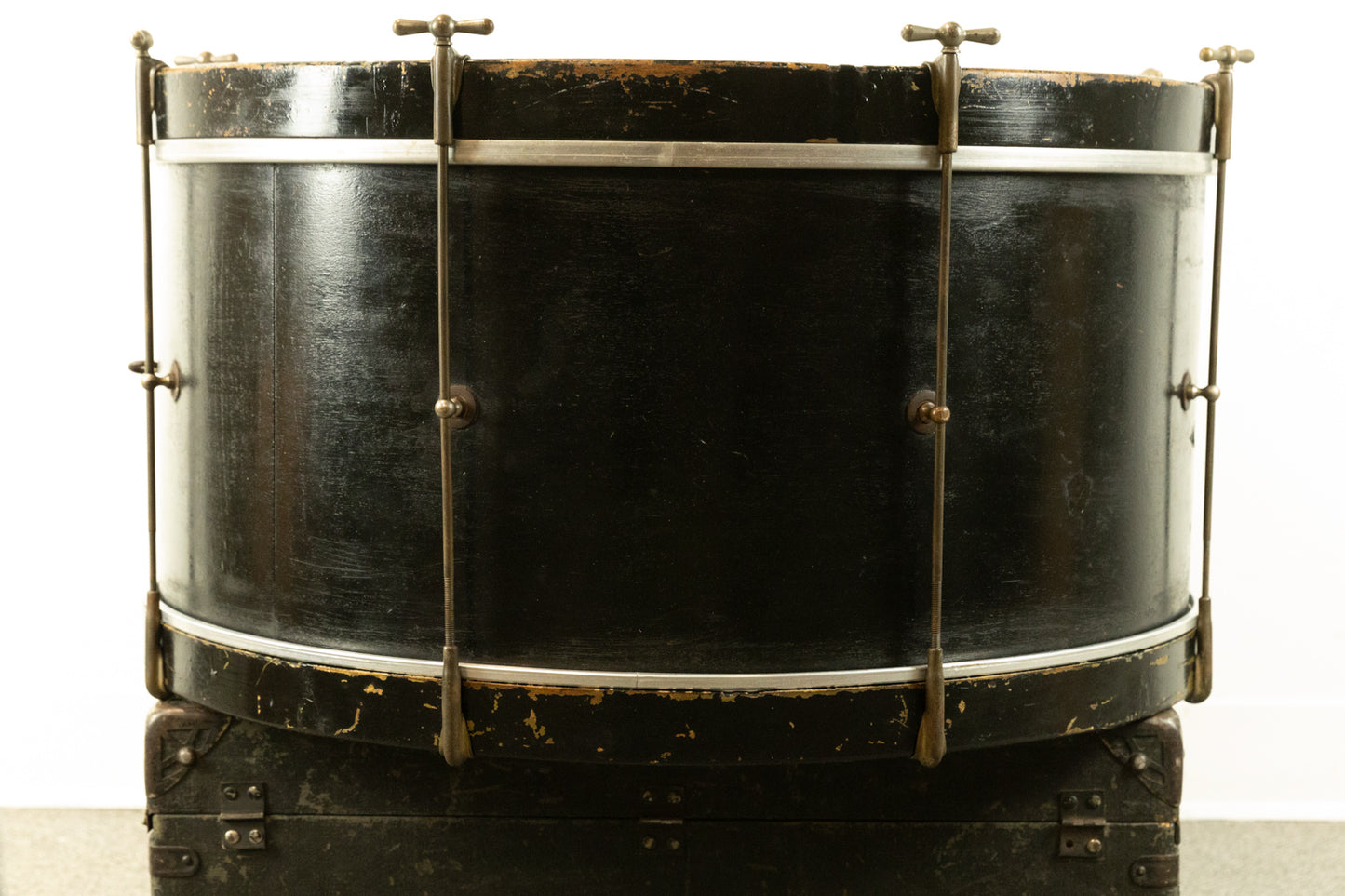 1930s Ludwig & Ludwig 14x26 Black Lacquer Bass Drum