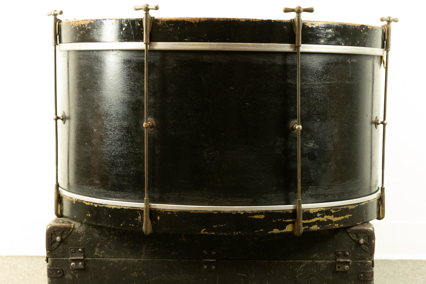 1930s Ludwig & Ludwig 14x26 Black Lacquer Bass Drum