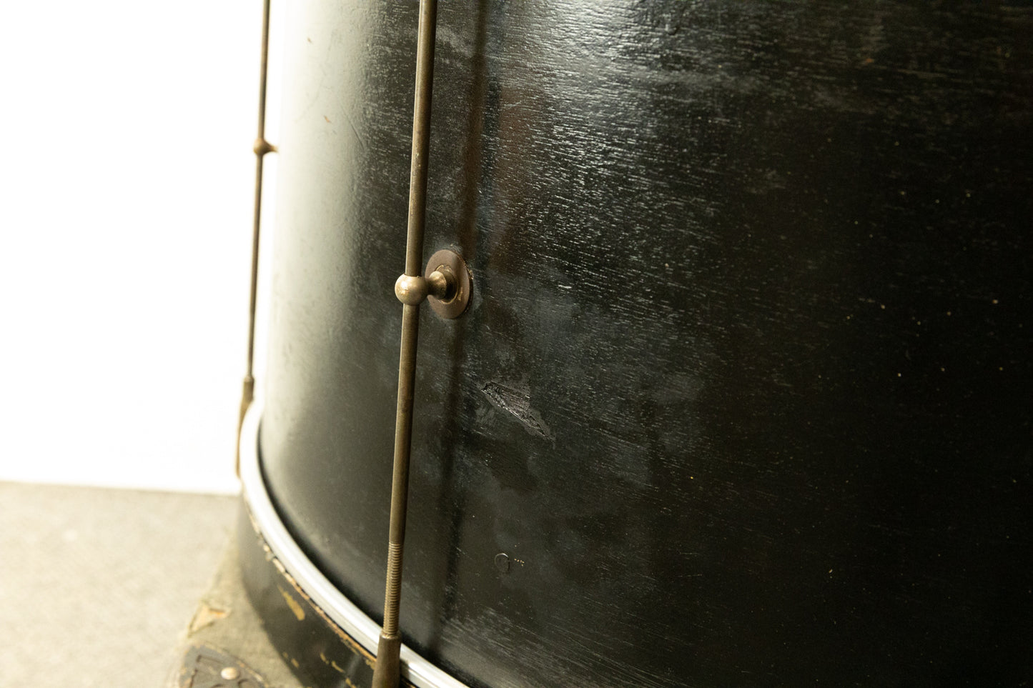 1930s Ludwig & Ludwig 14x26 Black Lacquer Bass Drum