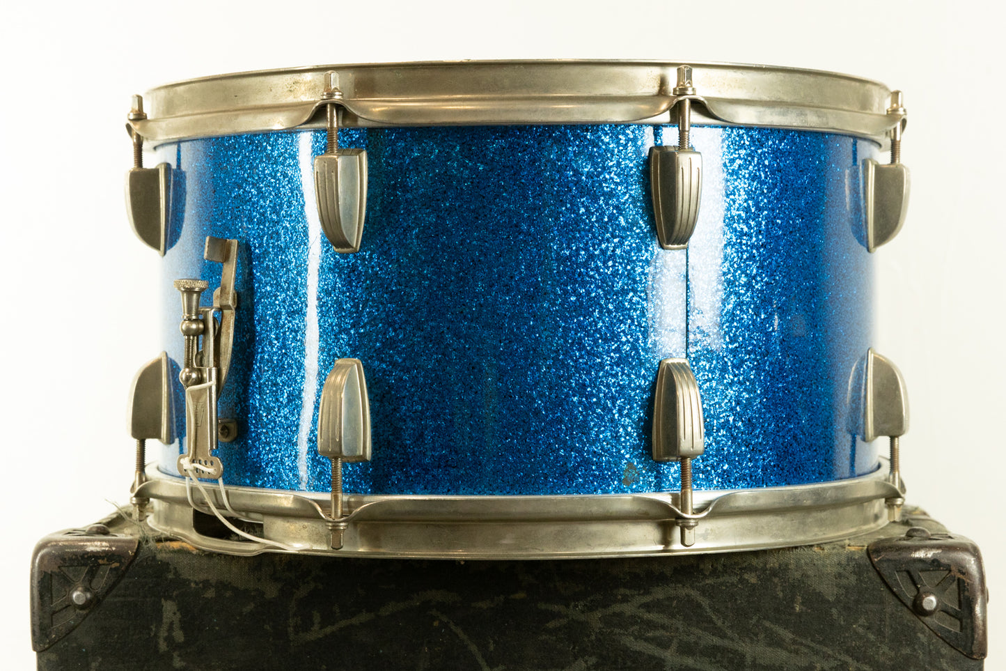 1960 Ludwig 8x15 Blue Sparkle Festival Model School Concert Drum