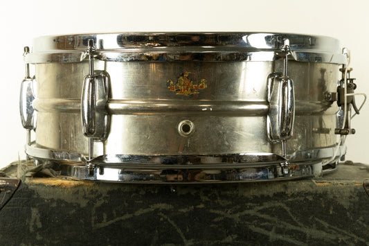 Vintage 5x14 Duplex Nickel Over Brass Snare Drum