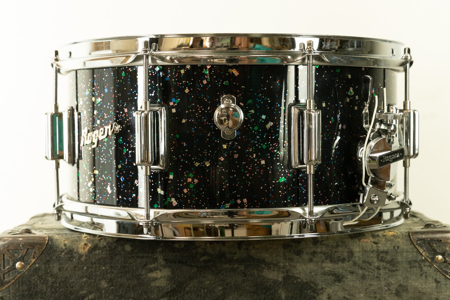 Rogers 6.5x14 "Vintage" Mardi Gras Pearl Snare Drum