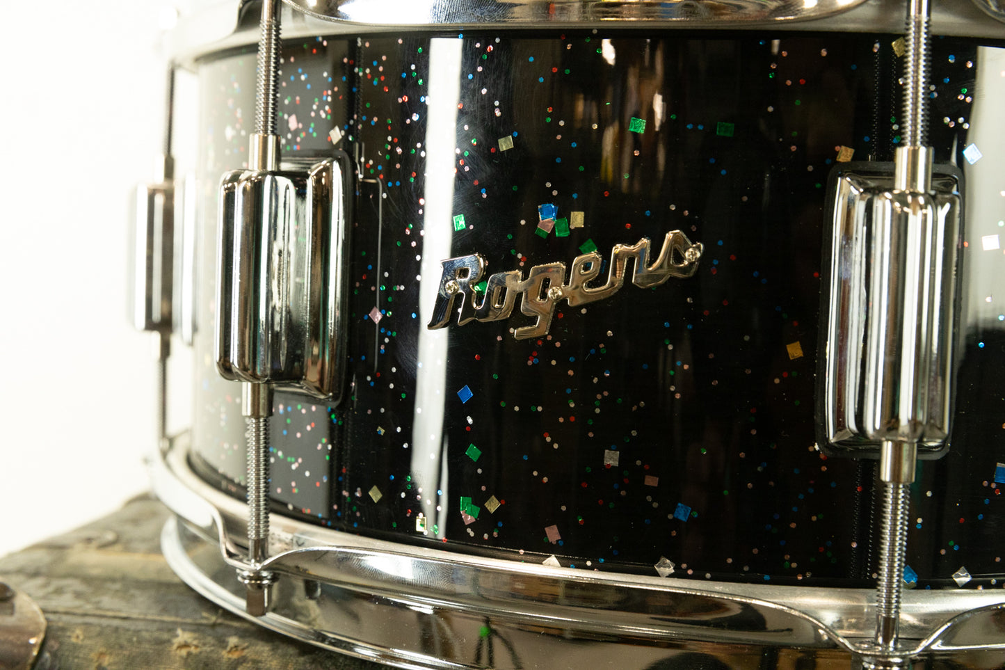 Rogers 6x14 "Vintage" Mardi Gras Pearl Snare Drum