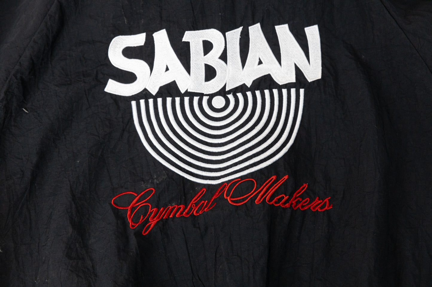 Vintage Sabian Cymbals Windbreaker Jacket (Large)