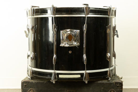 1970s Premier 14x22 Black Duroplastic Bass Drum