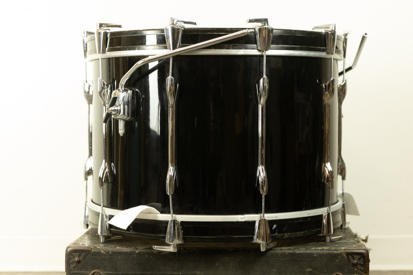 1970s Premier 14x22 Black Duroplastic Bass Drum