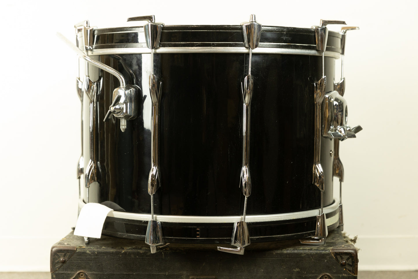 1970s Premier 14x22 Black Duroplastic Bass Drum