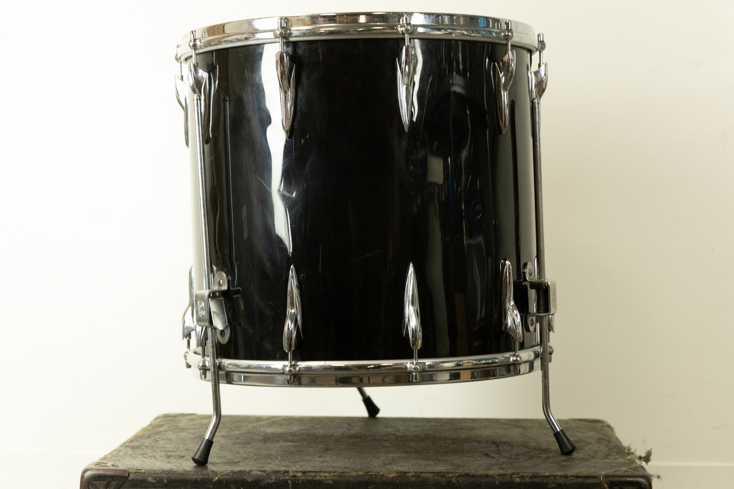 Vintage Premier 16x16 Black Duroplastic Floor Tom