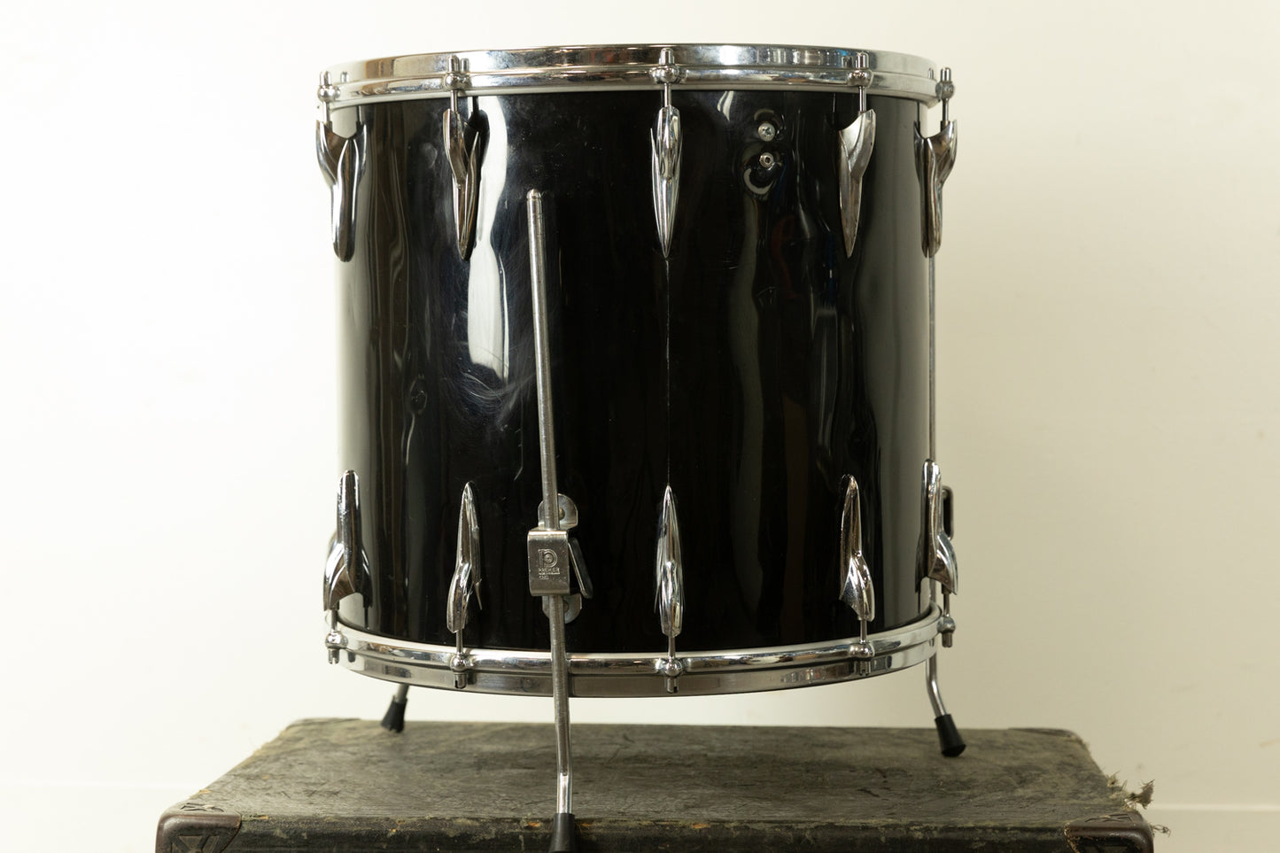 Vintage Premier 16x16 Black Duroplastic Floor Tom