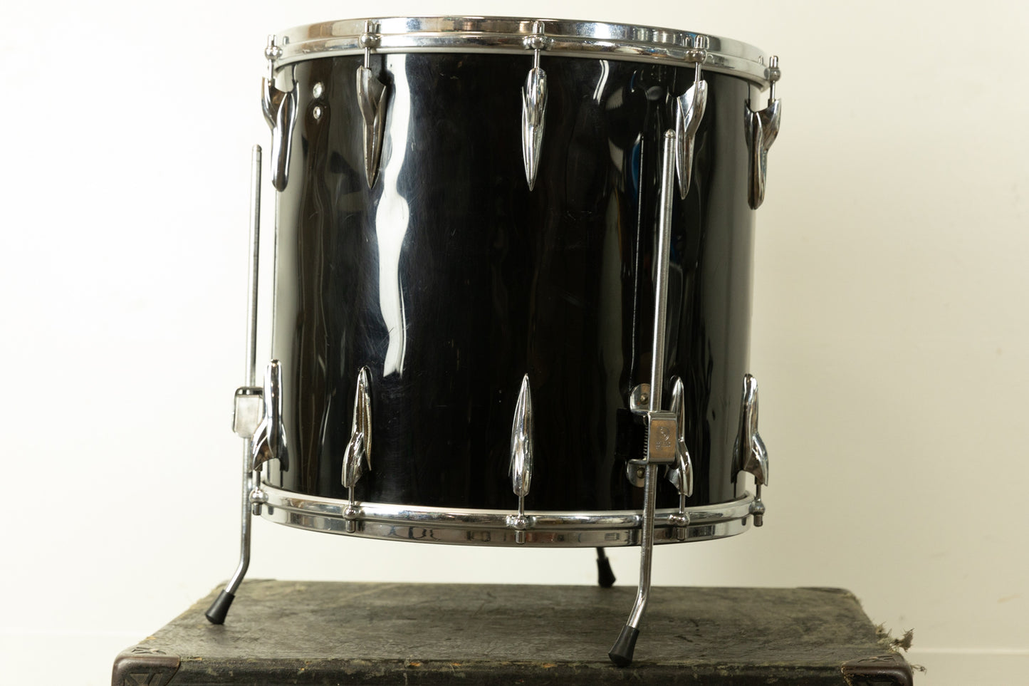 Vintage Premier 16x16 Black Duroplastic Floor Tom