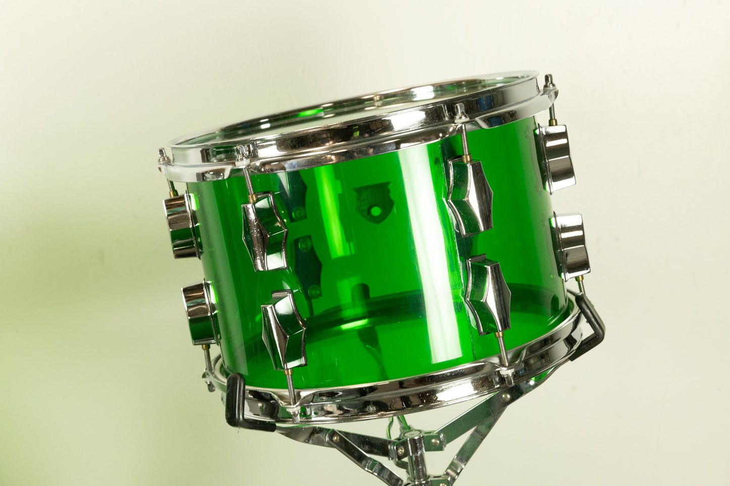 2000s Fibes Green Crystalite Drum Set