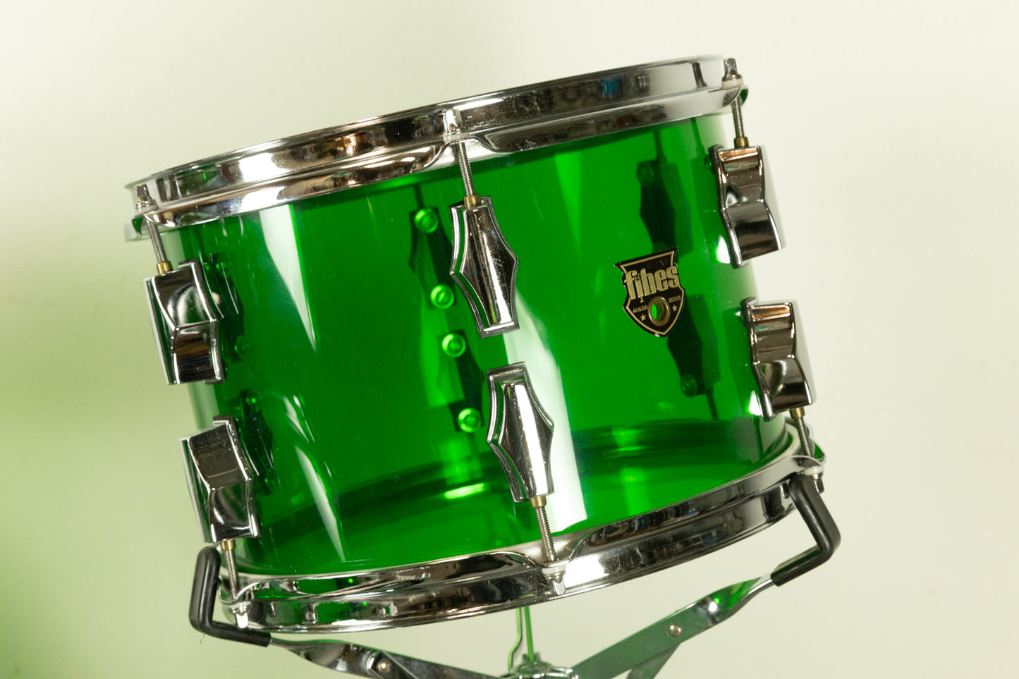 2000s Fibes Green Crystalite Drum Set