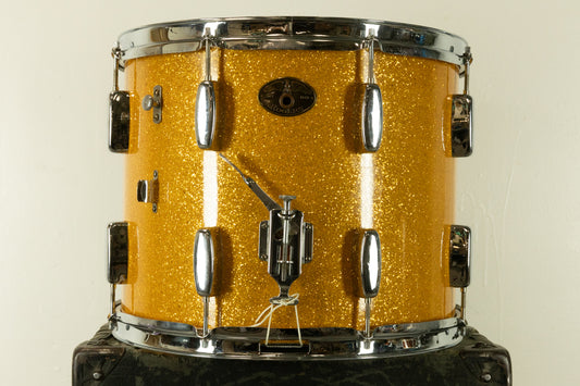 1950s Rogers 12x15 Yorktown Sparkling Gold Pearl Parade Drum