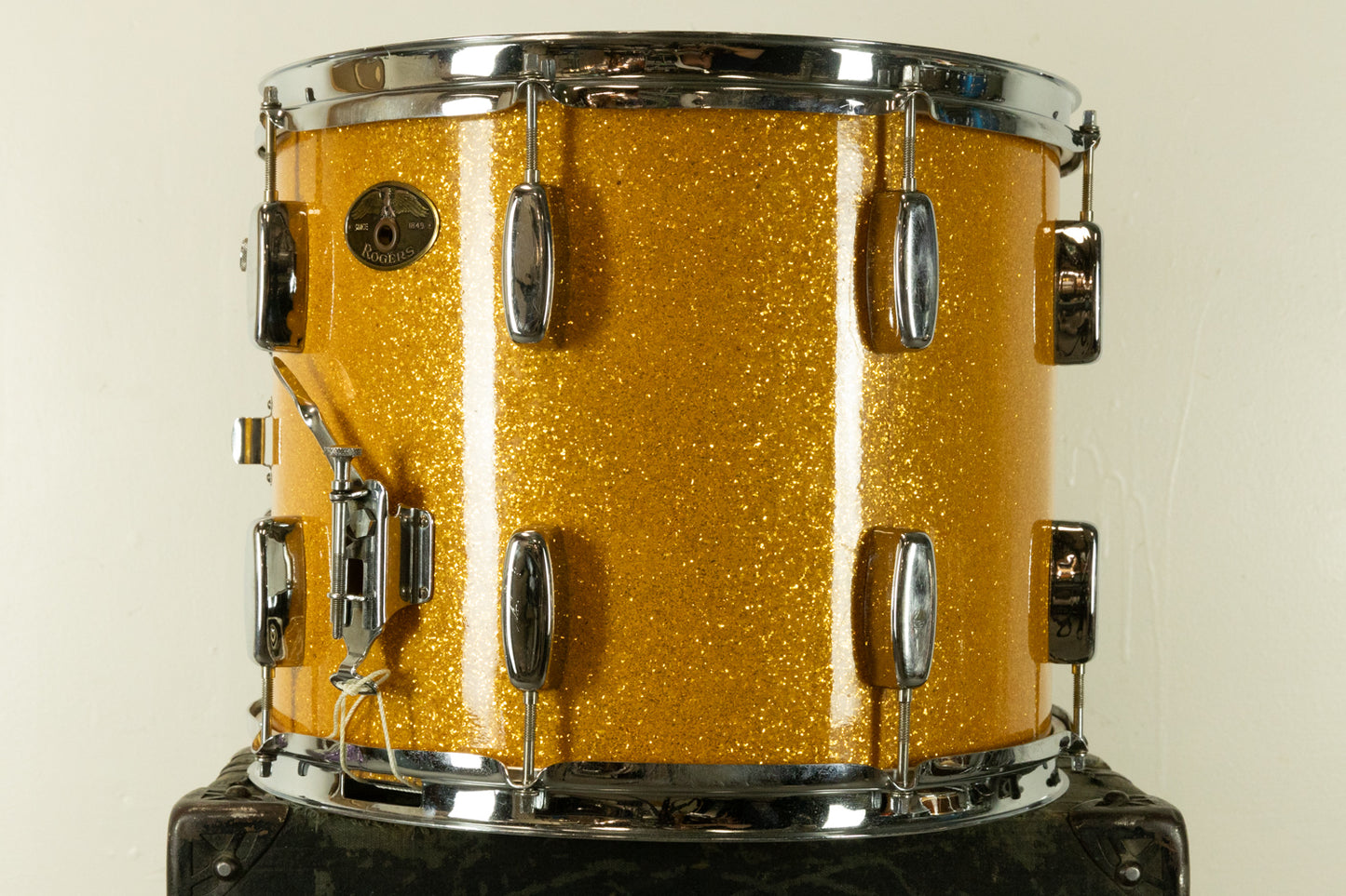 1950s Rogers 12x15 Yorktown Sparkling Gold Pearl Parade Drum