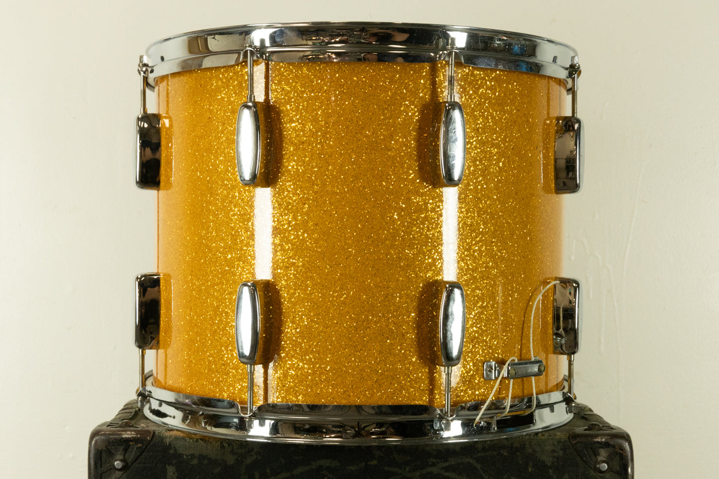 1950s Rogers 12x15 Yorktown Sparkling Gold Pearl Parade Drum