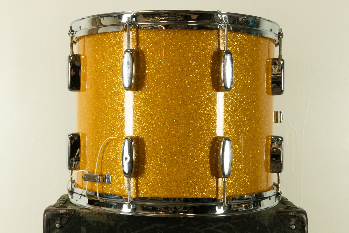 1950s Rogers 12x15 Yorktown Sparkling Gold Pearl Parade Drum