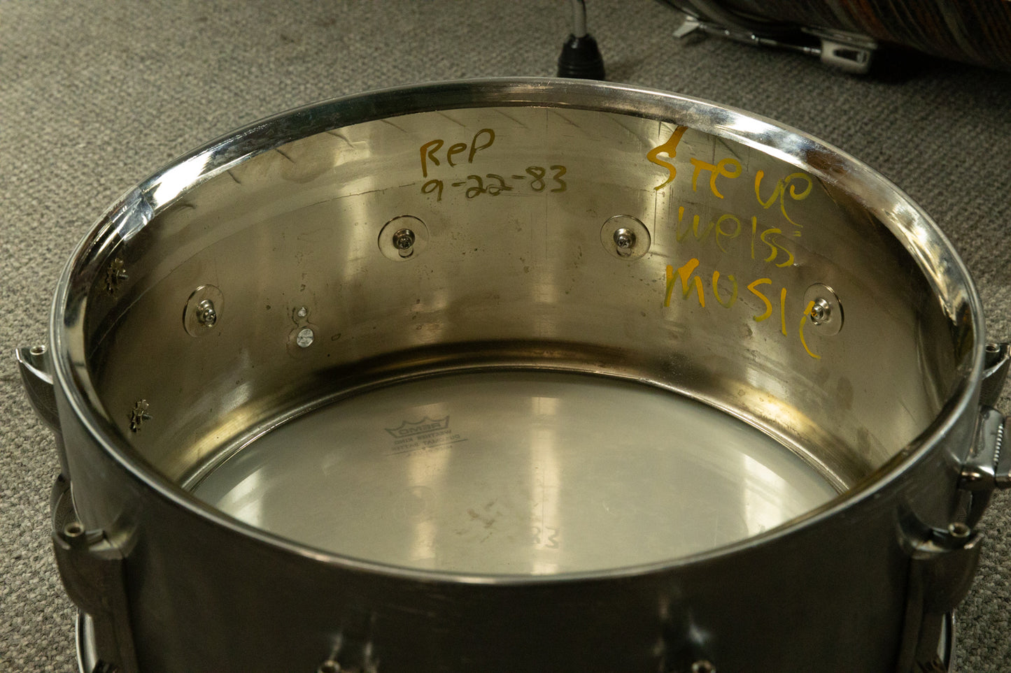 1970s Premier 6.5x14 Hi-Fi "Brushed Aluminum" Snare Drum