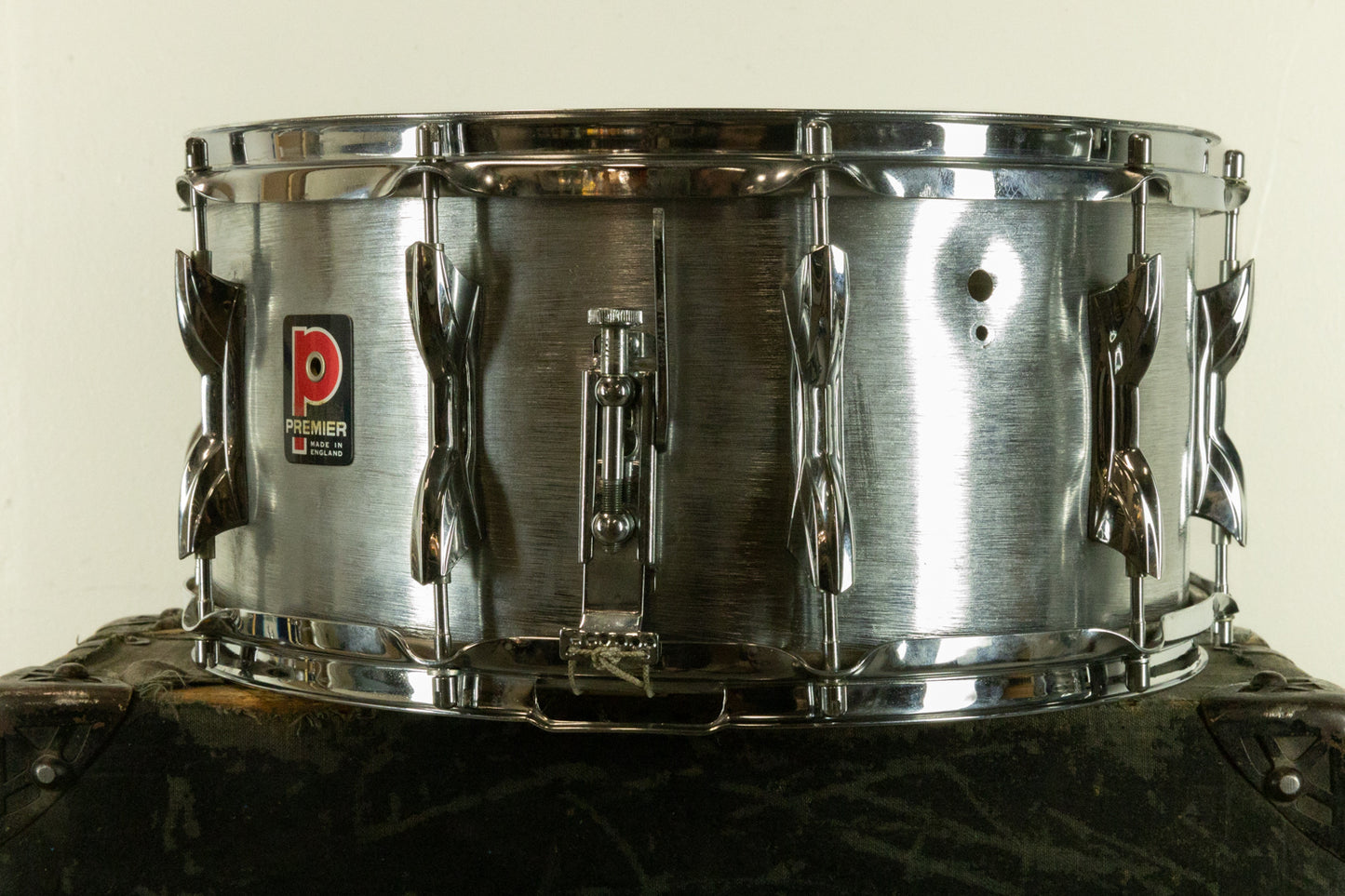 1970s Premier 6.5x14 Hi-Fi "Brushed Aluminum" Snare Drum