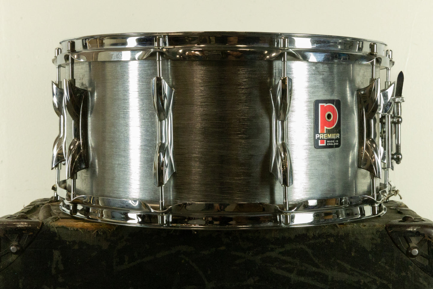 1970s Premier 6.5x14 Hi-Fi "Brushed Aluminum" Snare Drum