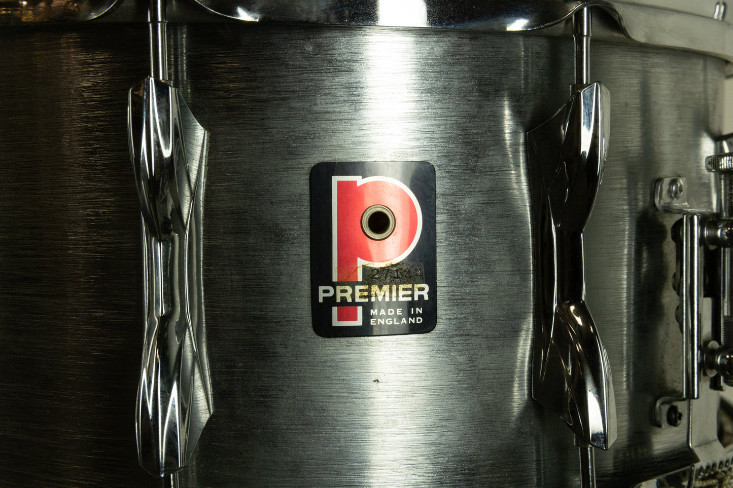 1970s Premier 6.5x14 Hi-Fi "Brushed Aluminum" Snare Drum