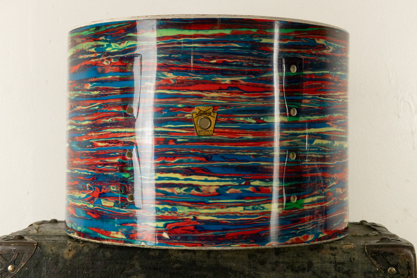 1960s Ludwig 9x13 Psychedelic Red Tom