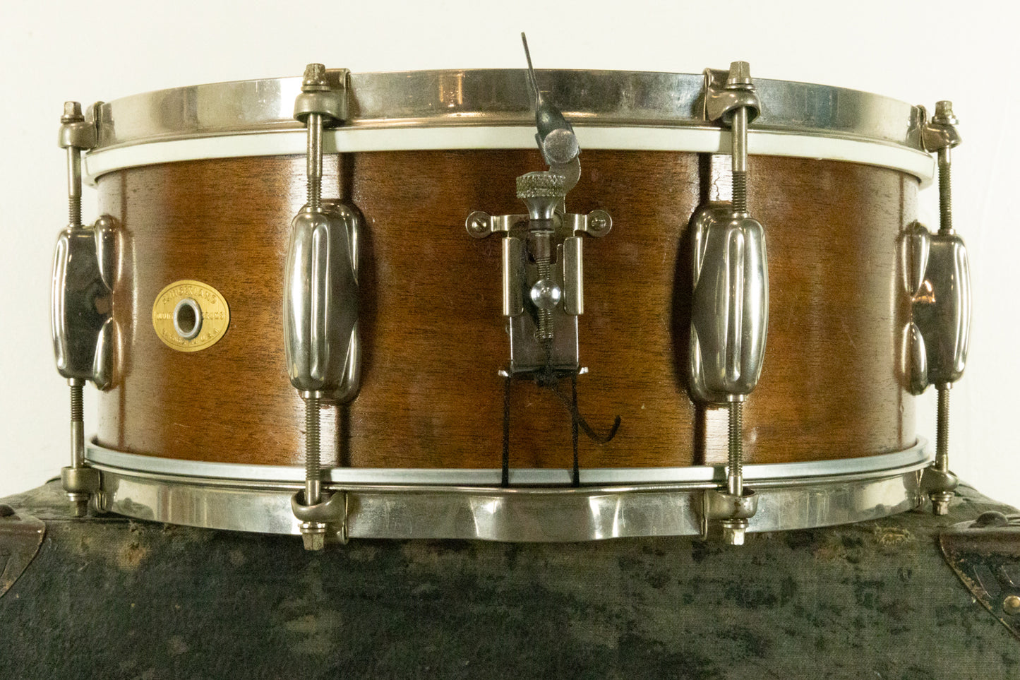 1950s Slingerland 5.5x14 Natural Mahogany Student Radio King Snare Drum