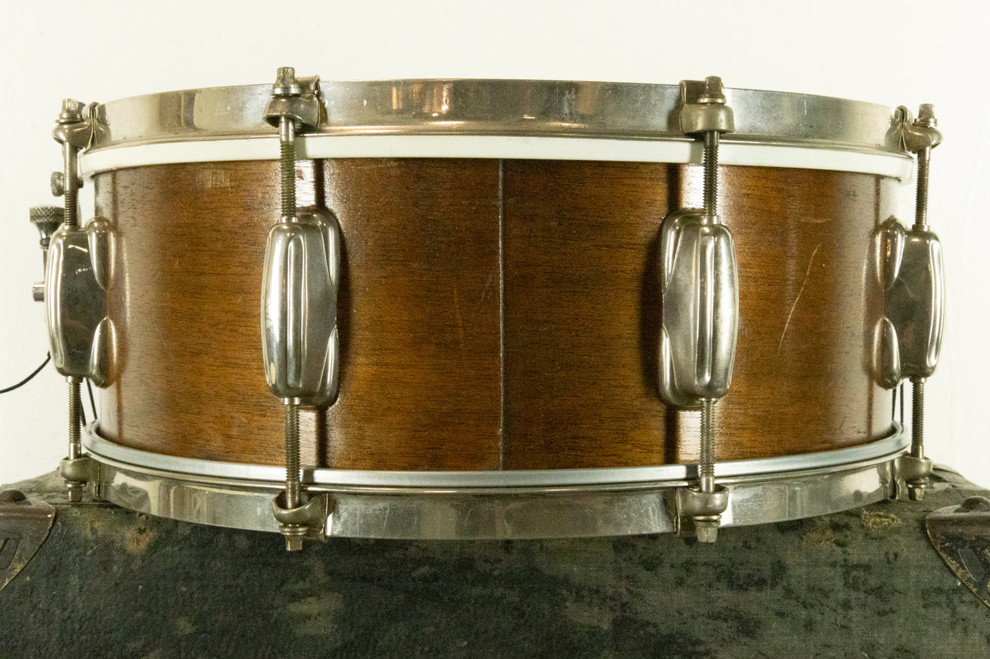 1950s Slingerland 5.5x14 Natural Mahogany Student Radio King Snare Drum