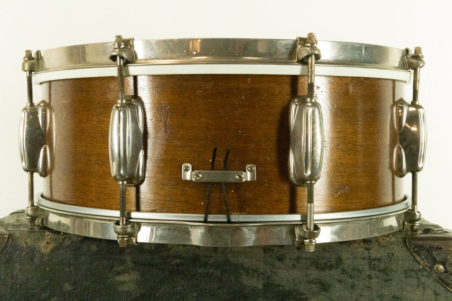 1950s Slingerland 5.5x14 Natural Mahogany Student Radio King Snare Drum