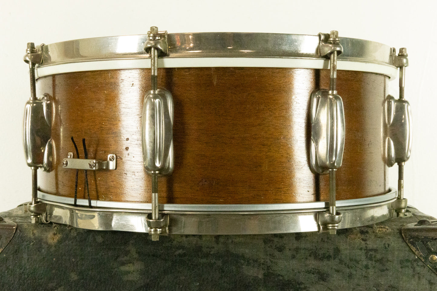 1950s Slingerland 5.5x14 Natural Mahogany Student Radio King Snare Drum