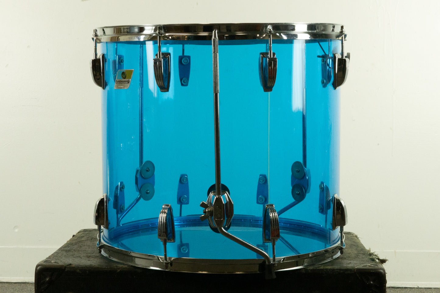 1970s Ludwig 16x18" Blue Vistalite Floor Tom