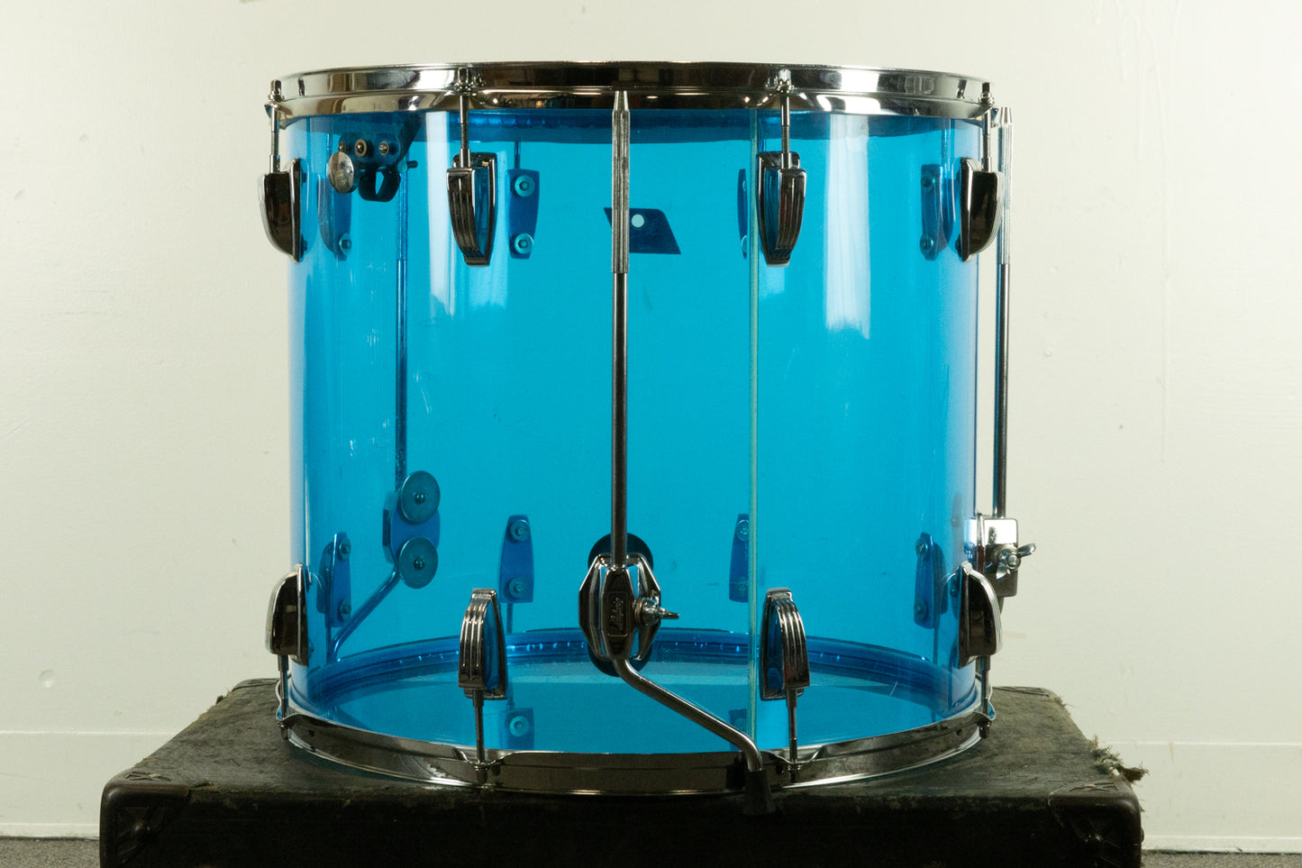 1970s Ludwig 16x18" Blue Vistalite Floor Tom