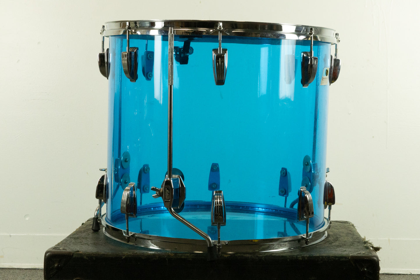 1970s Ludwig 16x18" Blue Vistalite Floor Tom