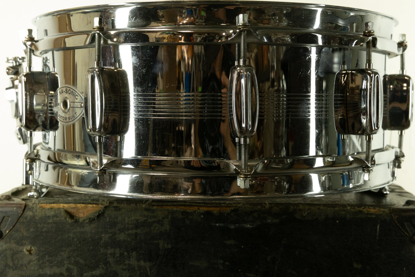 1960s Rogers 5x14 7-Line "Gretsch Shell" Dynasonic Snare Drum