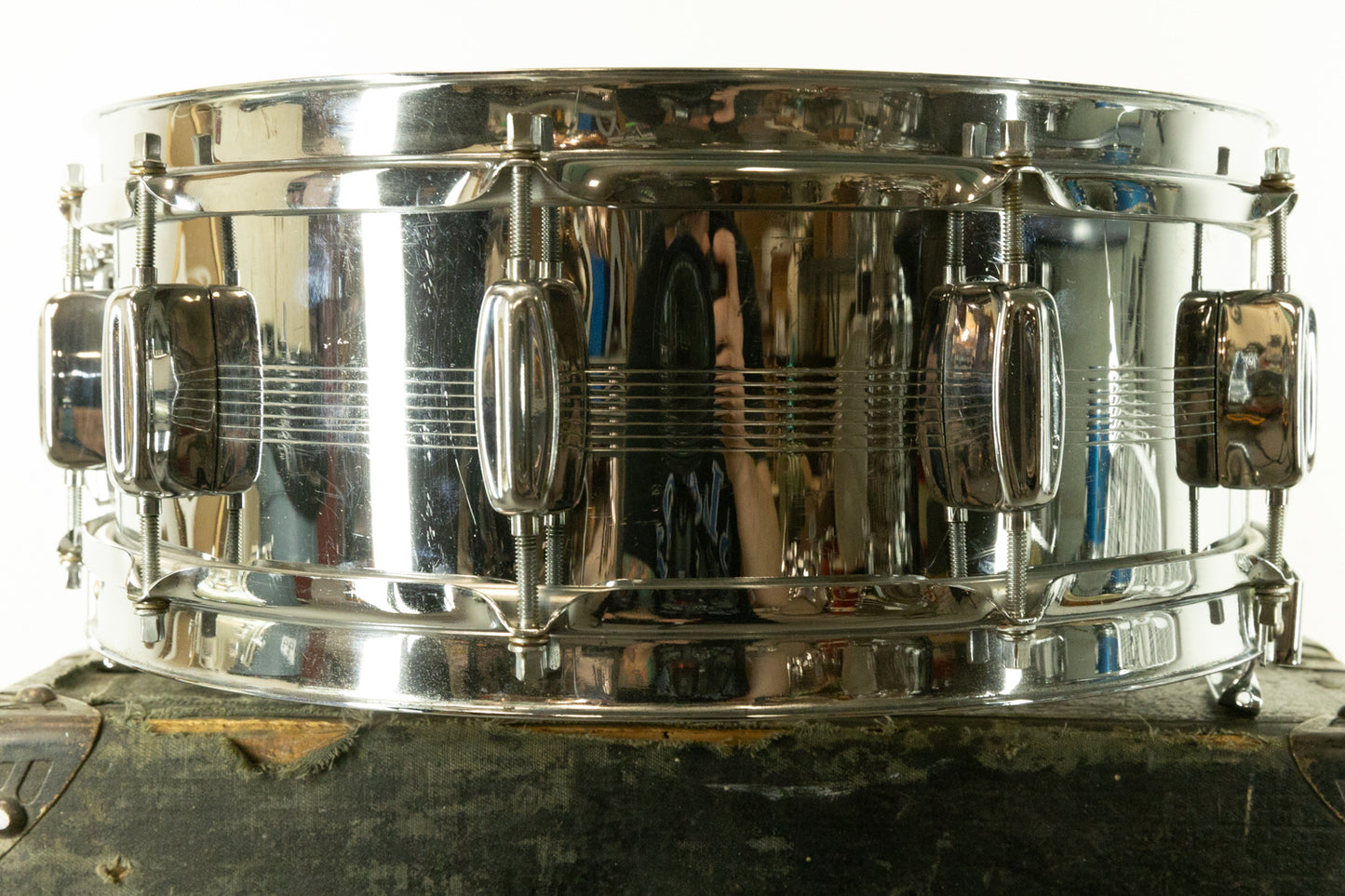 1960s Rogers 5x14 7-Line "Gretsch Shell" Dynasonic Snare Drum